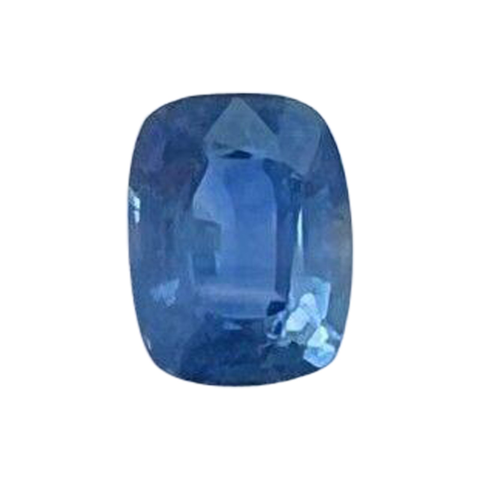 Saphir bleu violet de 1,52 carat, taille coussin ancienne, rare et certifié IGI