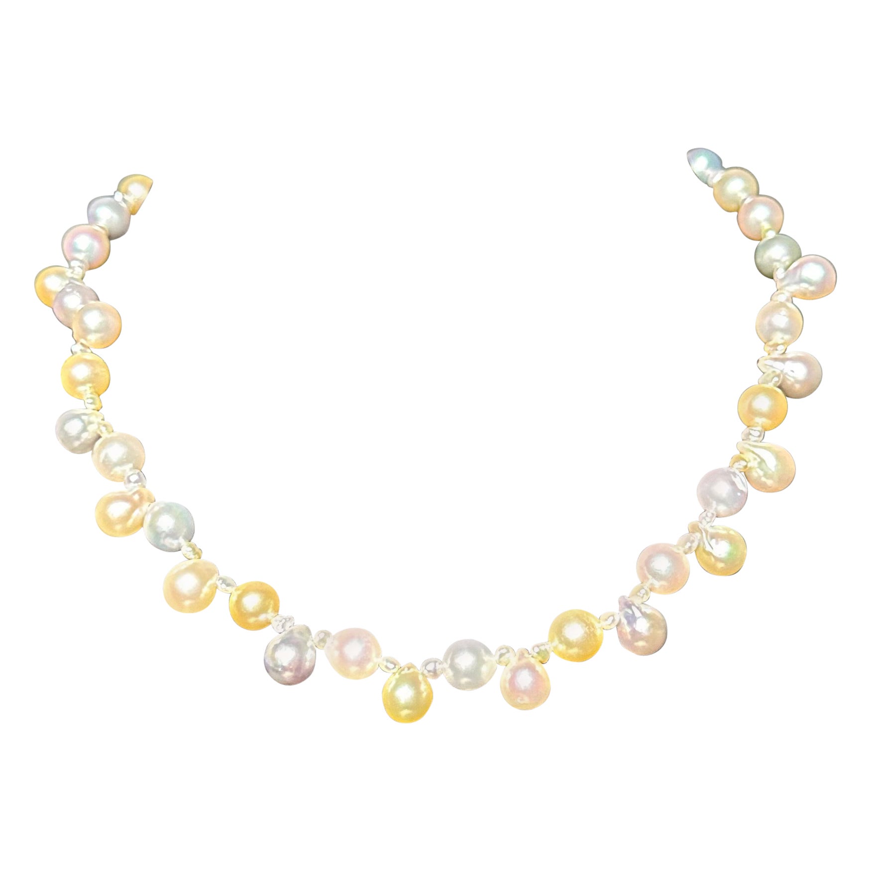 IRIS PARURE, Japanese Non Colored and Bleached Pearl, Beni Akoya Pearl ...