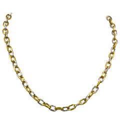 Jean Mahie Two Tone Small Cadene Necklace