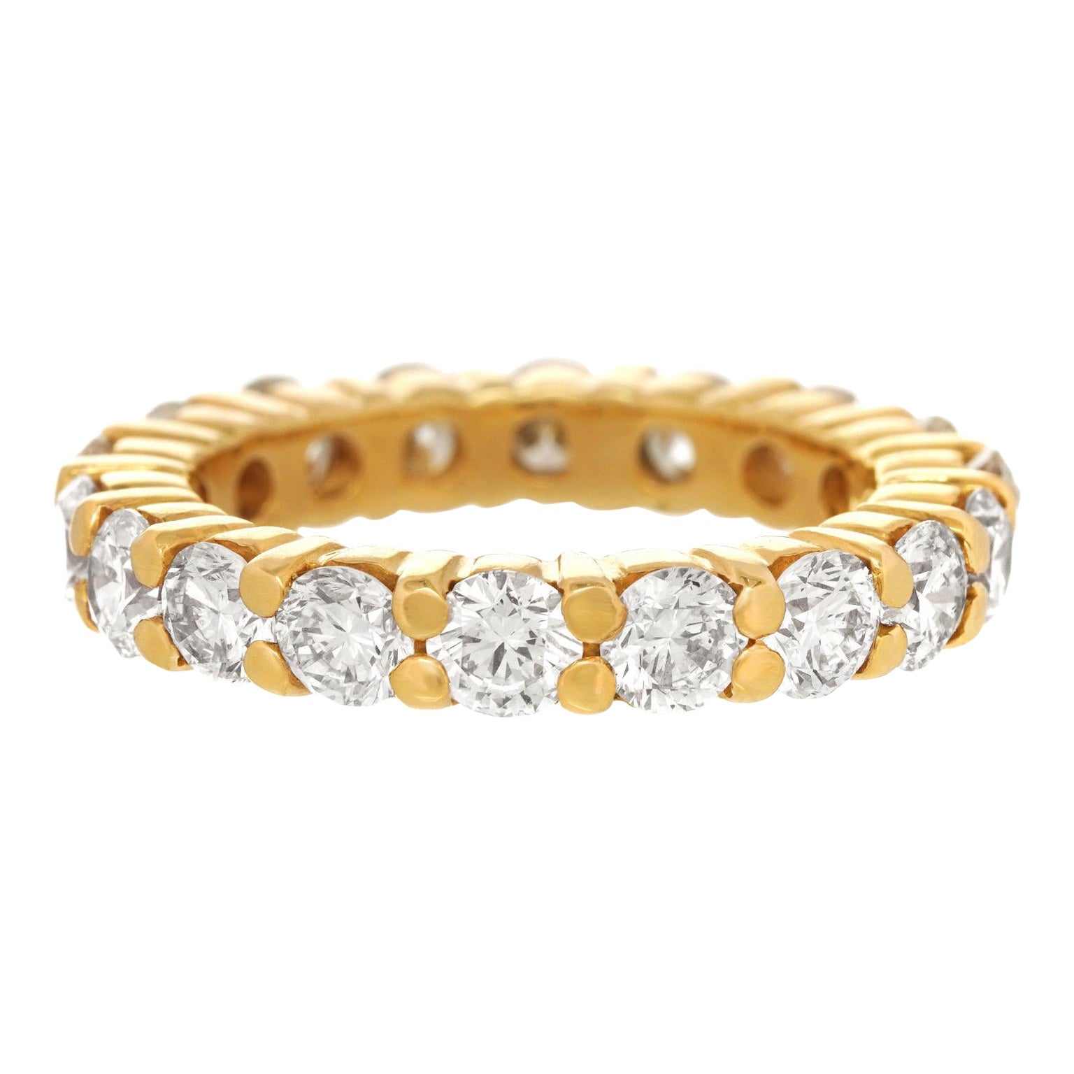 3.60 Carats Total Weight Eternity Band For Sale