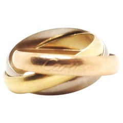 Cartier Trinity Ring Yellow White Rose Gold 18 Karat