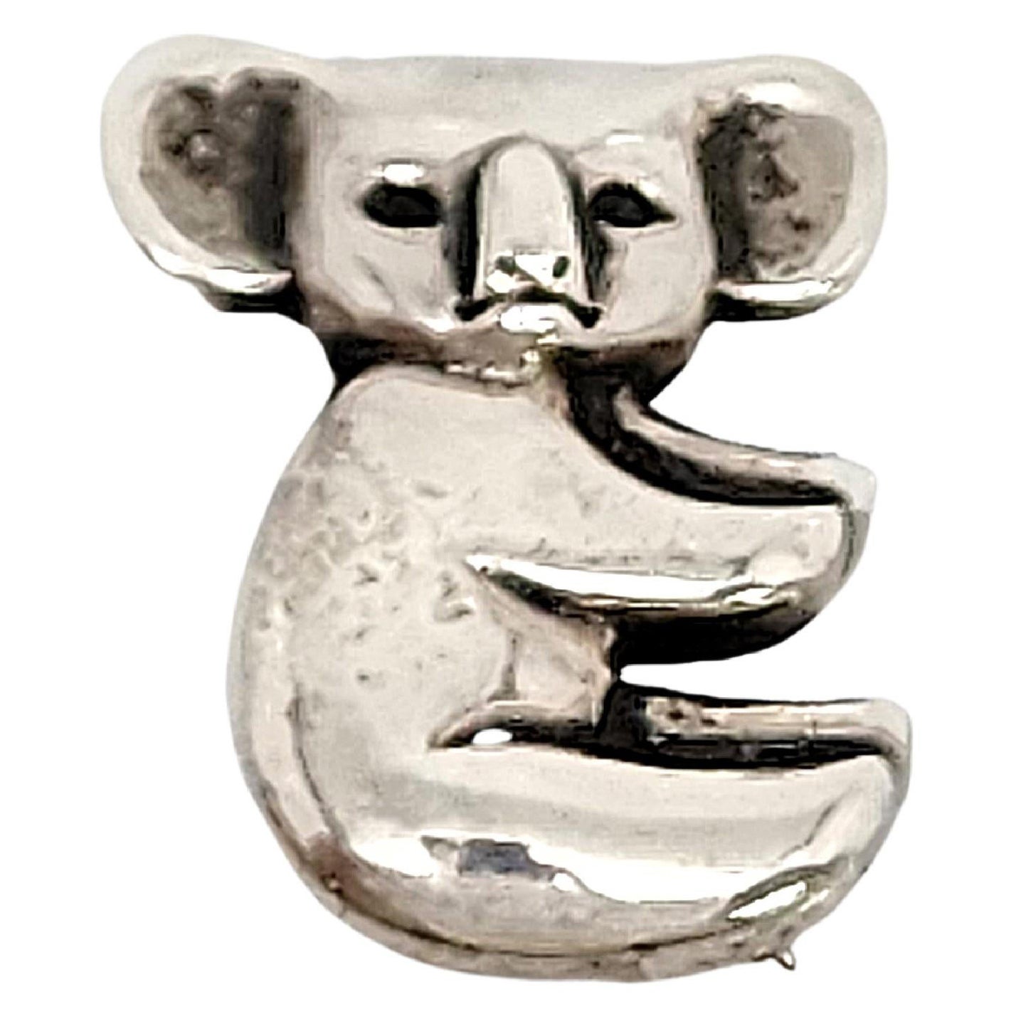 James Avery Sterling Silver Koala Bear Pin/Brooch #14553 For Sale