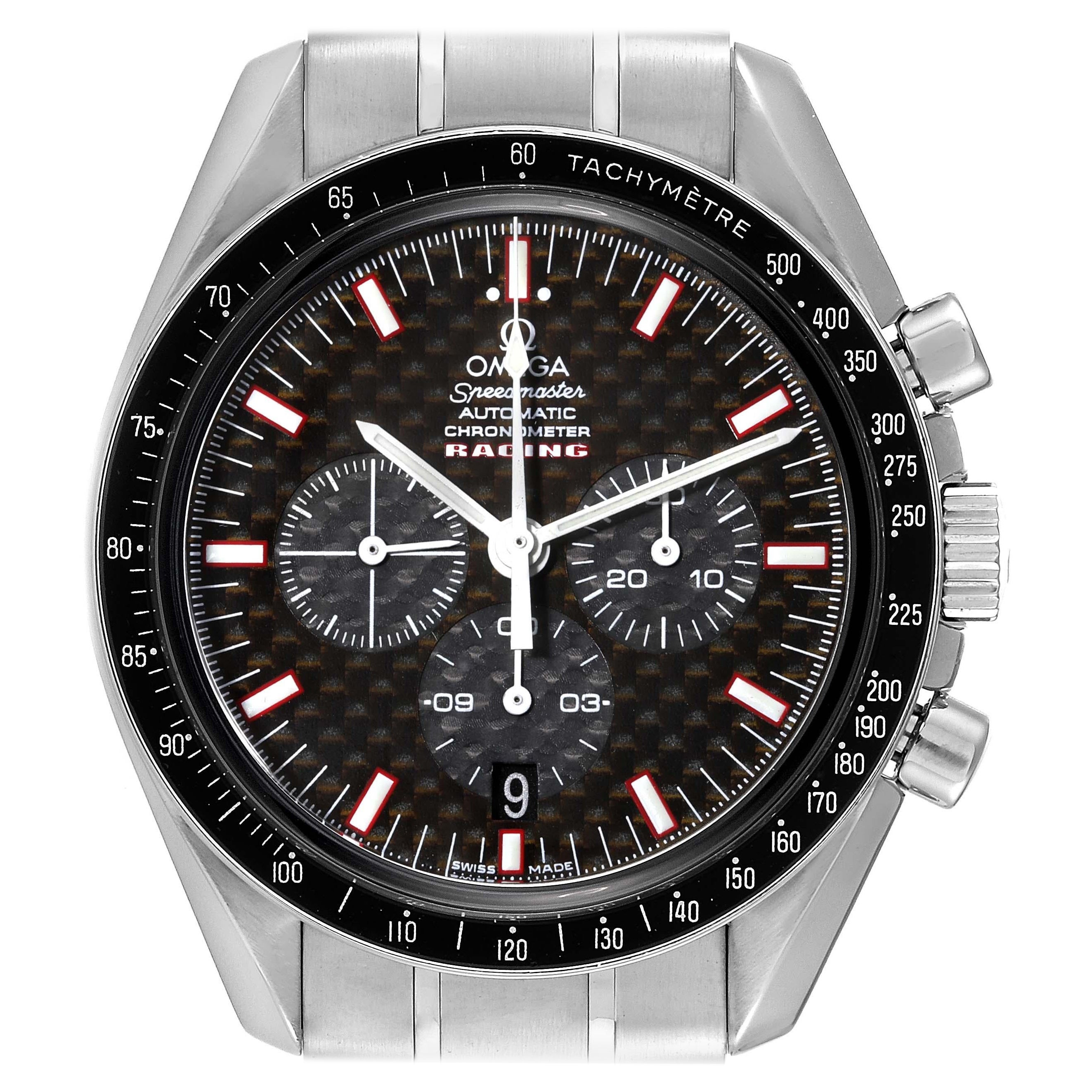 Omega Speedmaster Professional Racing Steel Mens Watch 3552.59.00 Card