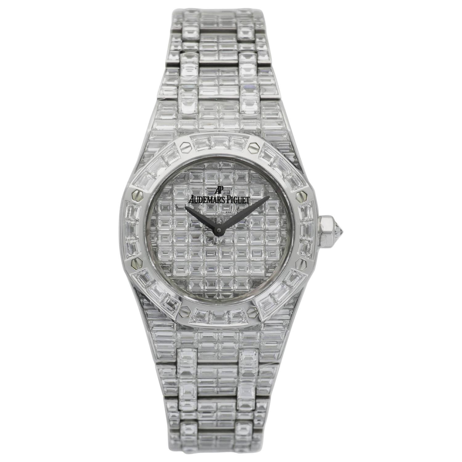 Audemars Piguet Royal Oak Full Baguette Diamond Watch Ref. 67606BC.ZZ