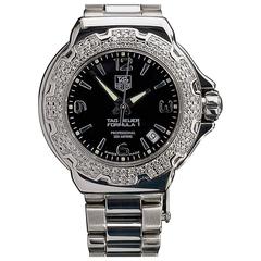 TAG Heuer Lady's Stainless Steel Diamond Bezel Formula 1 Professional 200M Watch
