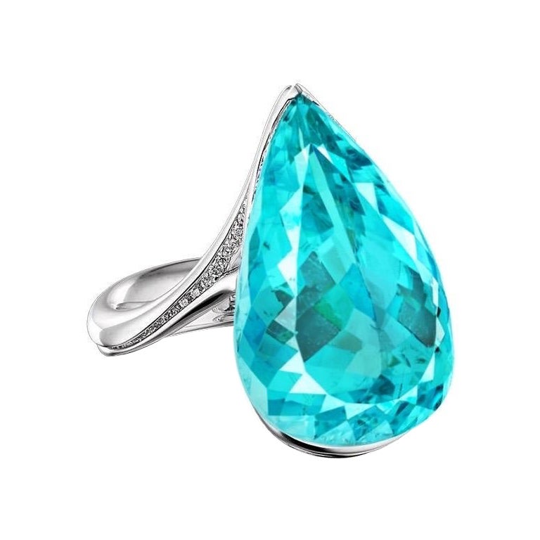 Emilio Jewelry Natural Paraiba Ring  For Sale