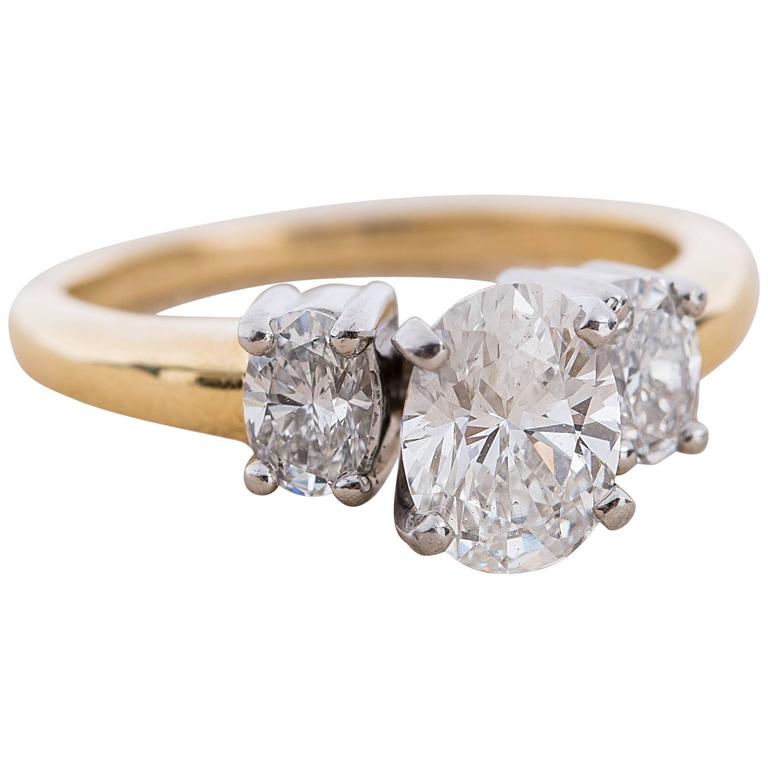 3 stone oval engagement ring