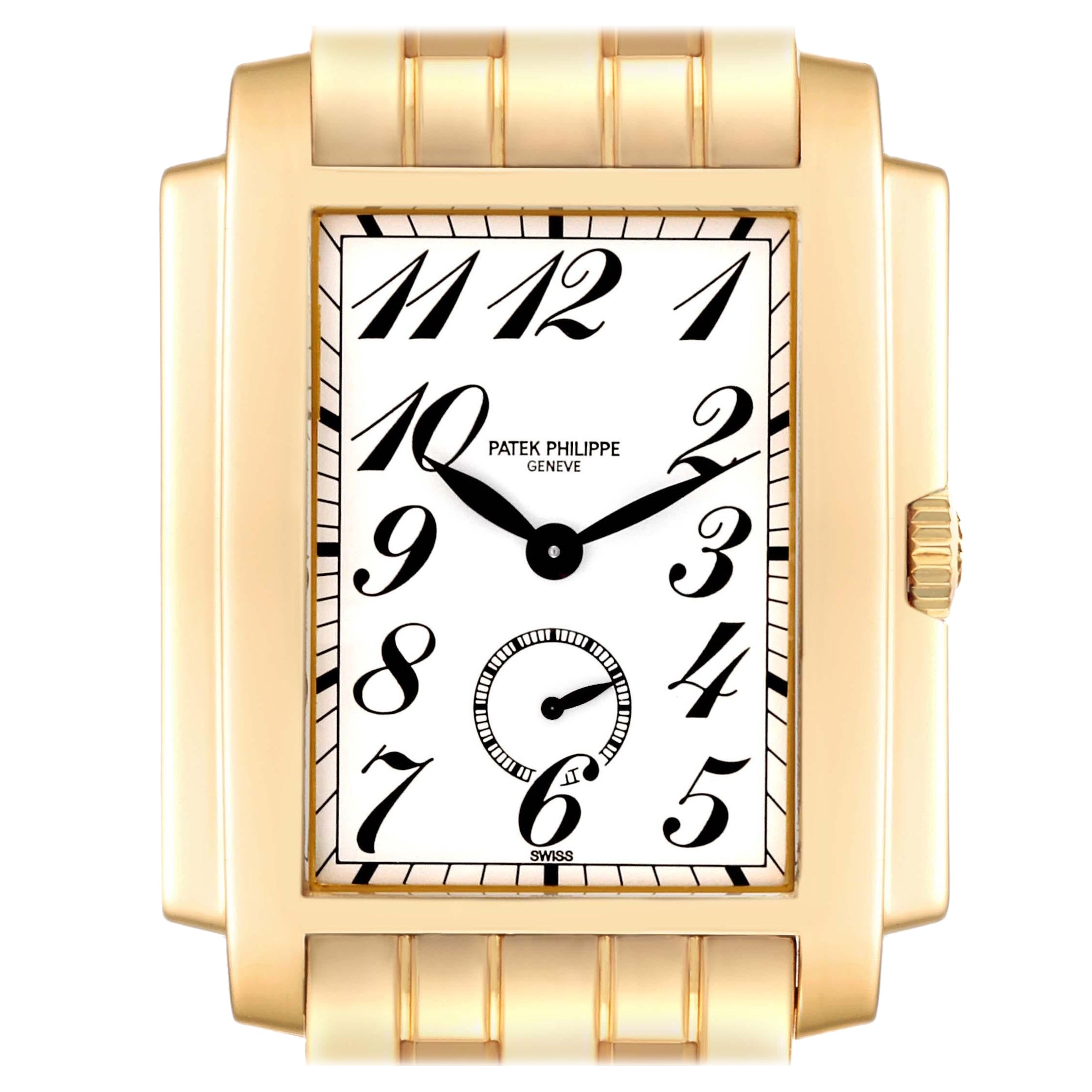 Patek Philippe Gondolo Yellow Gold Small Seconds Mens Watch 5024 Box Papers For Sale