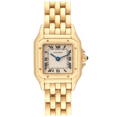 Cartier Panthere Small Yellow Gold Silver Dial Ladies Watch W25022B9