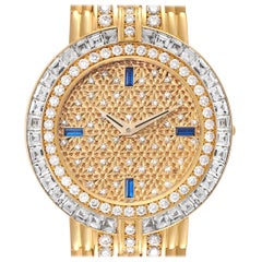 Patek Philippe Montre pour femme 3982 en or jaune, diamants et saphirs