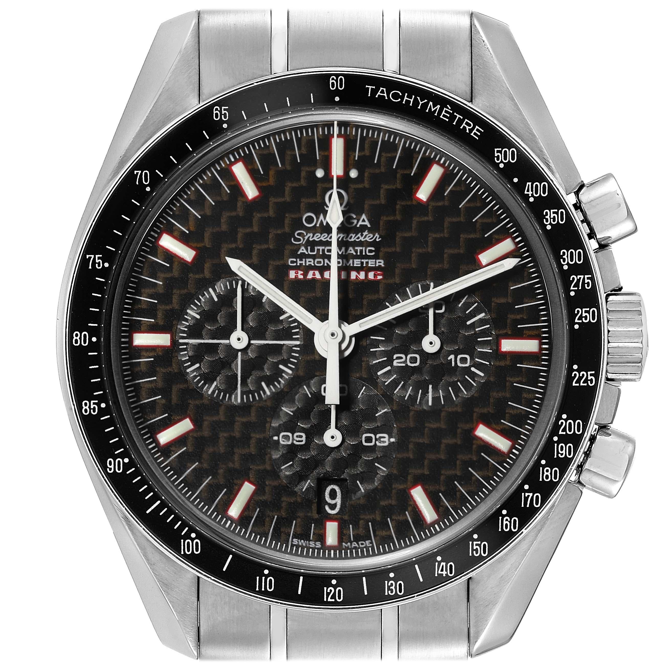 Omega Speedmaster Professional Racing Steel Mens Watch 3552.59.00 Box Card For Sale