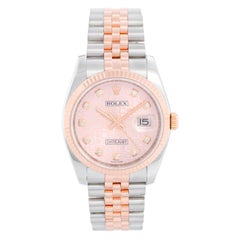 Reloj Rolex Datejust de acero/oro rosa bicolor para hombre 116231