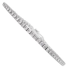 NO RESERVE! 3.67 Carat Diamond Tennis Riviera - 14 kt. White gold - Bracelet