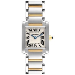 Cartier Tank Francaise Small Steel Yellow Gold Ladies Watch W51007Q4