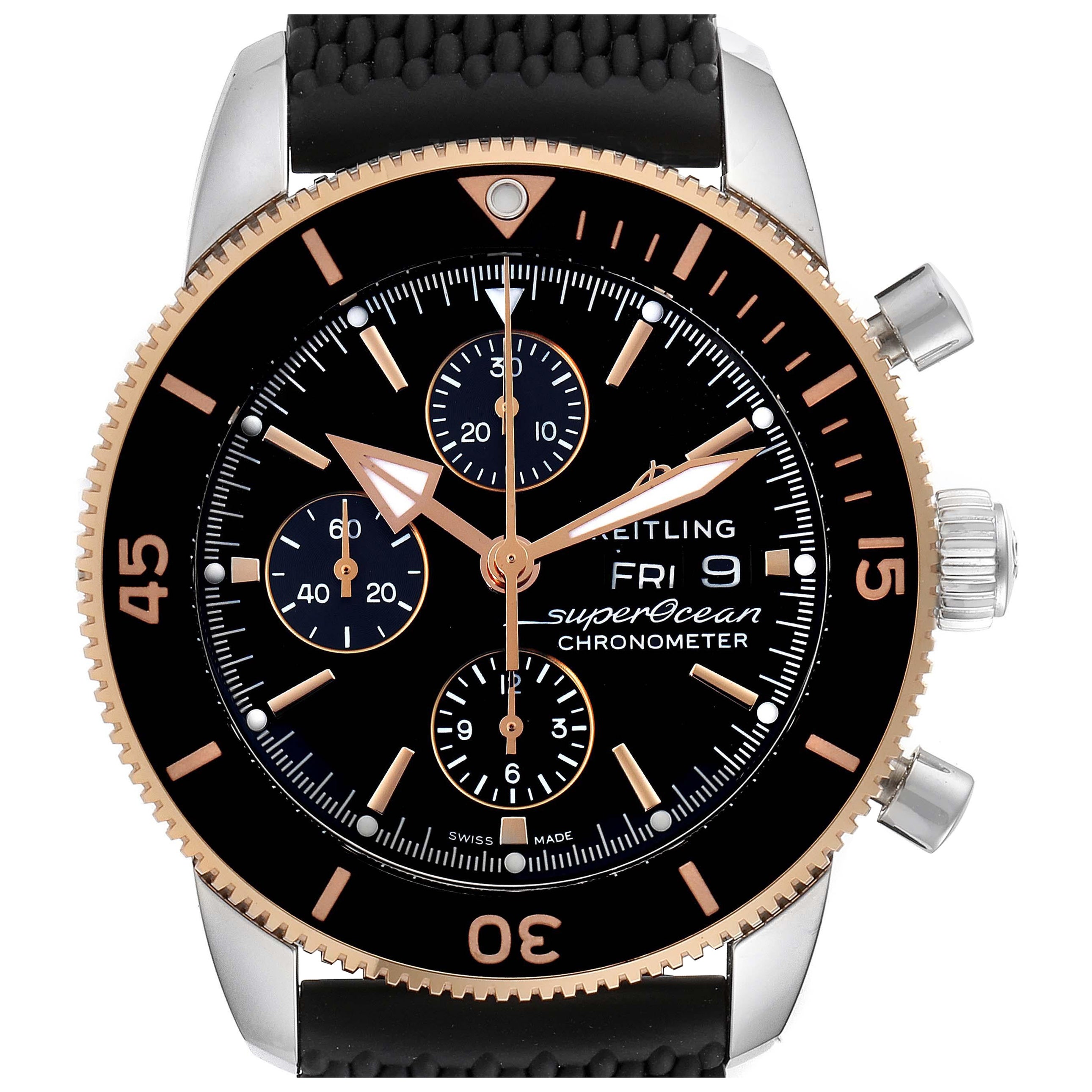 Breitling heritage cheap rose gold