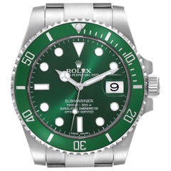 Used Rolex Submariner Hulk Green Dial Steel Mens Watch 116610LV