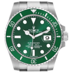 Rolex Submariner Hulk Green Dial Steel Mens Watch 116610LV Box Card