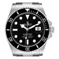 Rolex Submariner Black Dial Ceramic Bezel Steel Mens Watch 126610 Box Card
