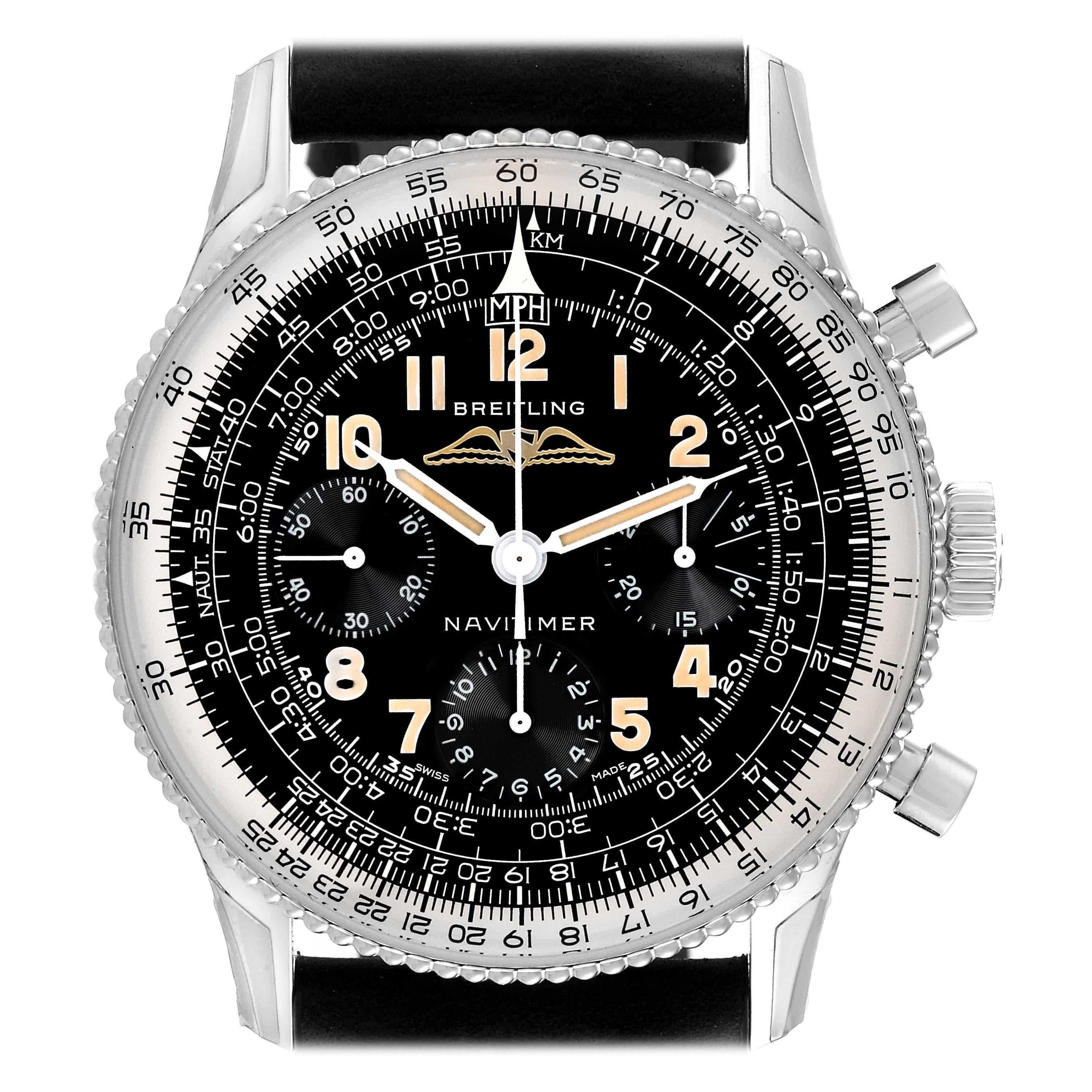Breitling Navitimer Re-Edition Steel Mens Watch AB0910 Box Card