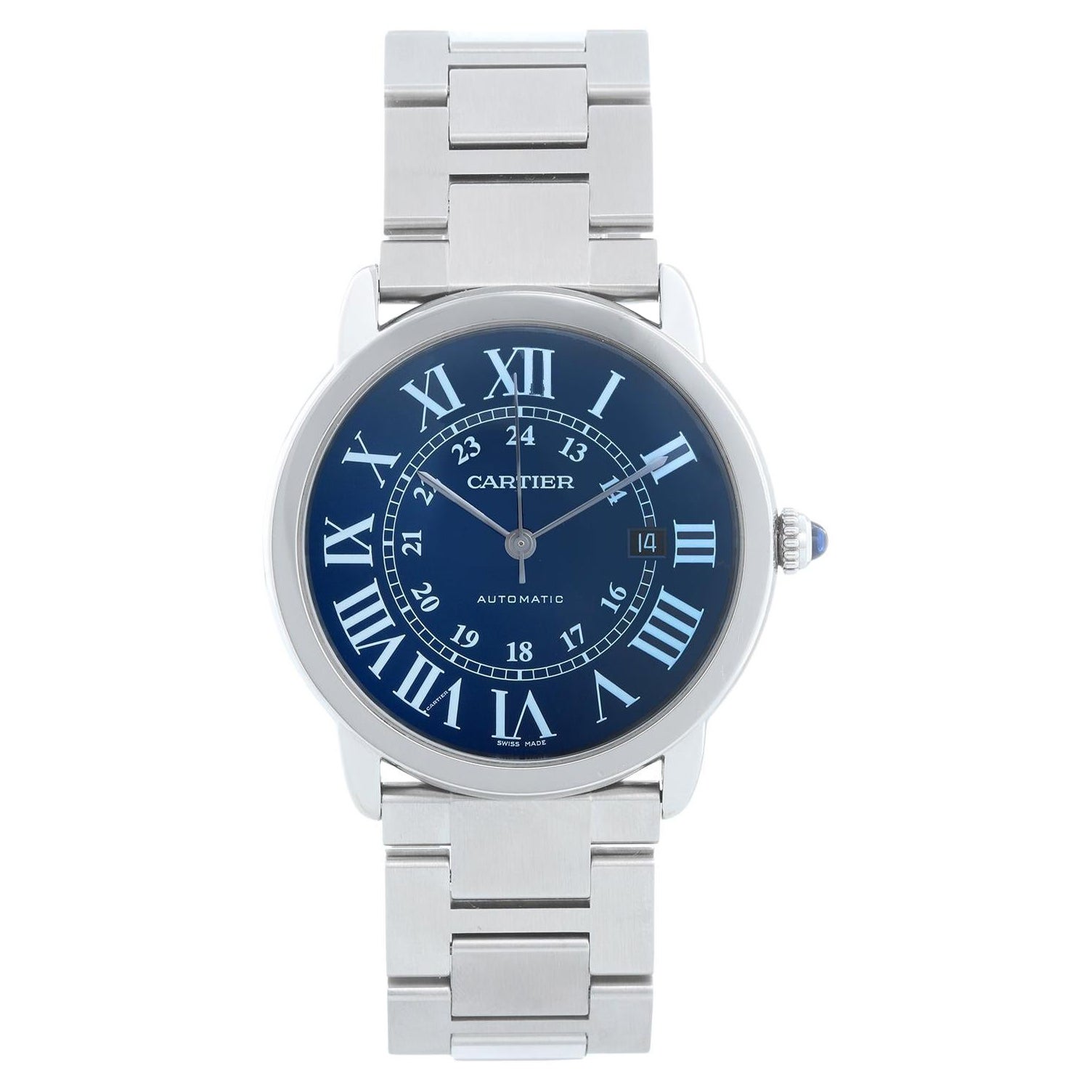 Cartier Solo Ronde Stainless Steel Quartz Watch WSRN0023 3802 For Sale