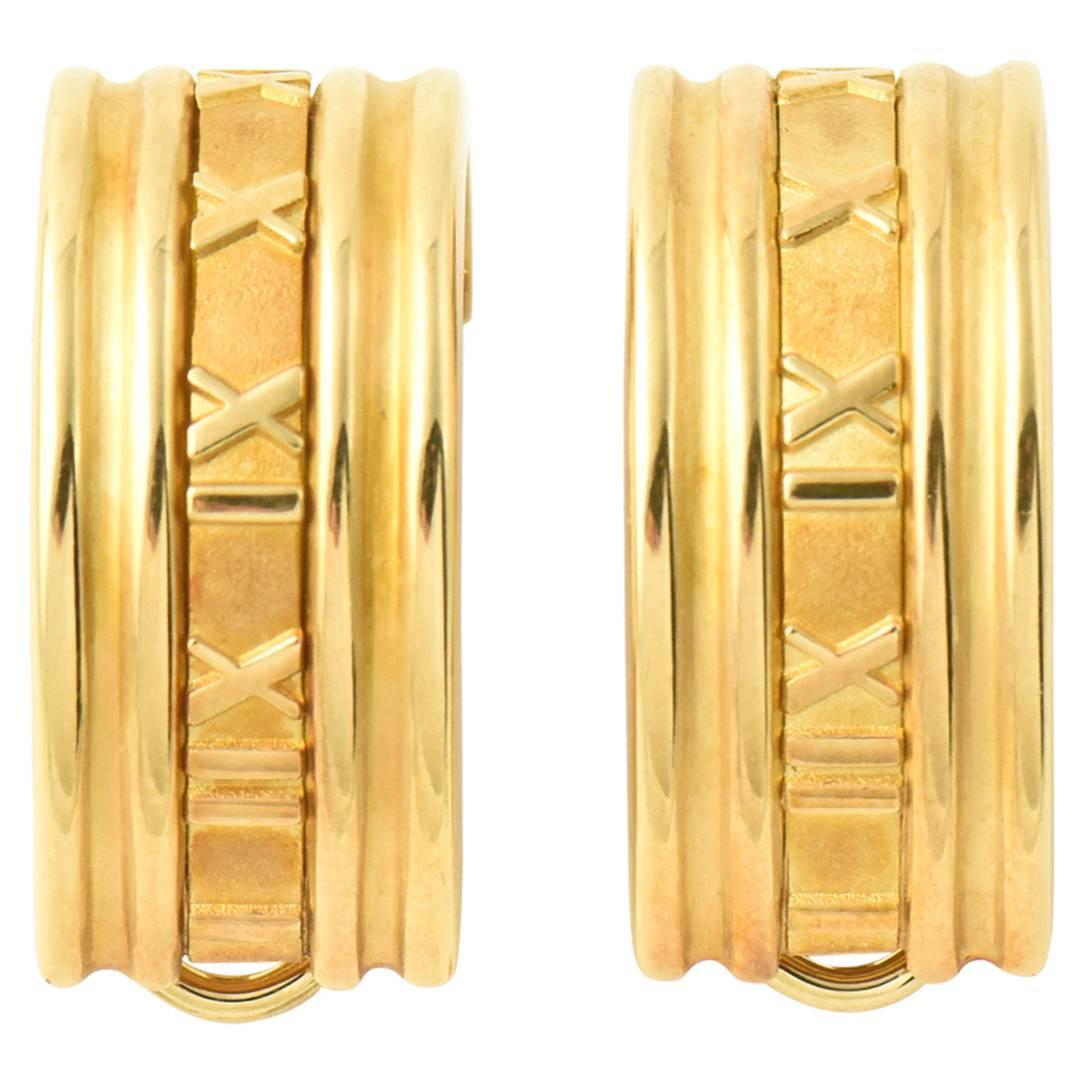 TIFFANY 
CO.  Large Atlas Hoop Earrings