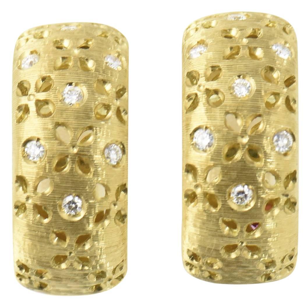 Roberto Coin Granada Diamant-Ohrringe aus Gold