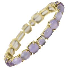 Roberto Coin Shanghai Amethyst Gold Bangle Bracelet