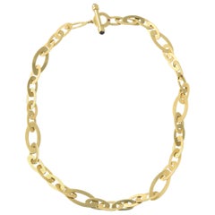 Roberto Coin Shine and Chic Collection Gold Link Necklace