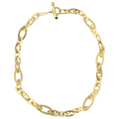 Roberto Coin Shine and Chic Collection Gold Link Necklace