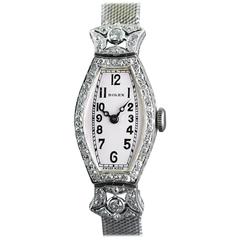 Rolex Ladies White Gold Diamond Wristwatch Dated 1926 8
