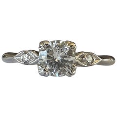 Vintage Mid-Century Three-Stone Diamond Ring 