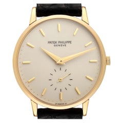 Patek Philippe Montre homme Calatrava or jaune cadran ivoire 3893