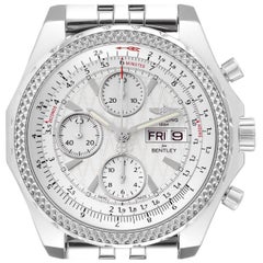 Breitling Bentley Motors GT White Dial Chronograph Steel Mens Watch A13362