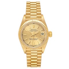 Rolex Datejust President Yellow Gold Ladies Watch 69178
