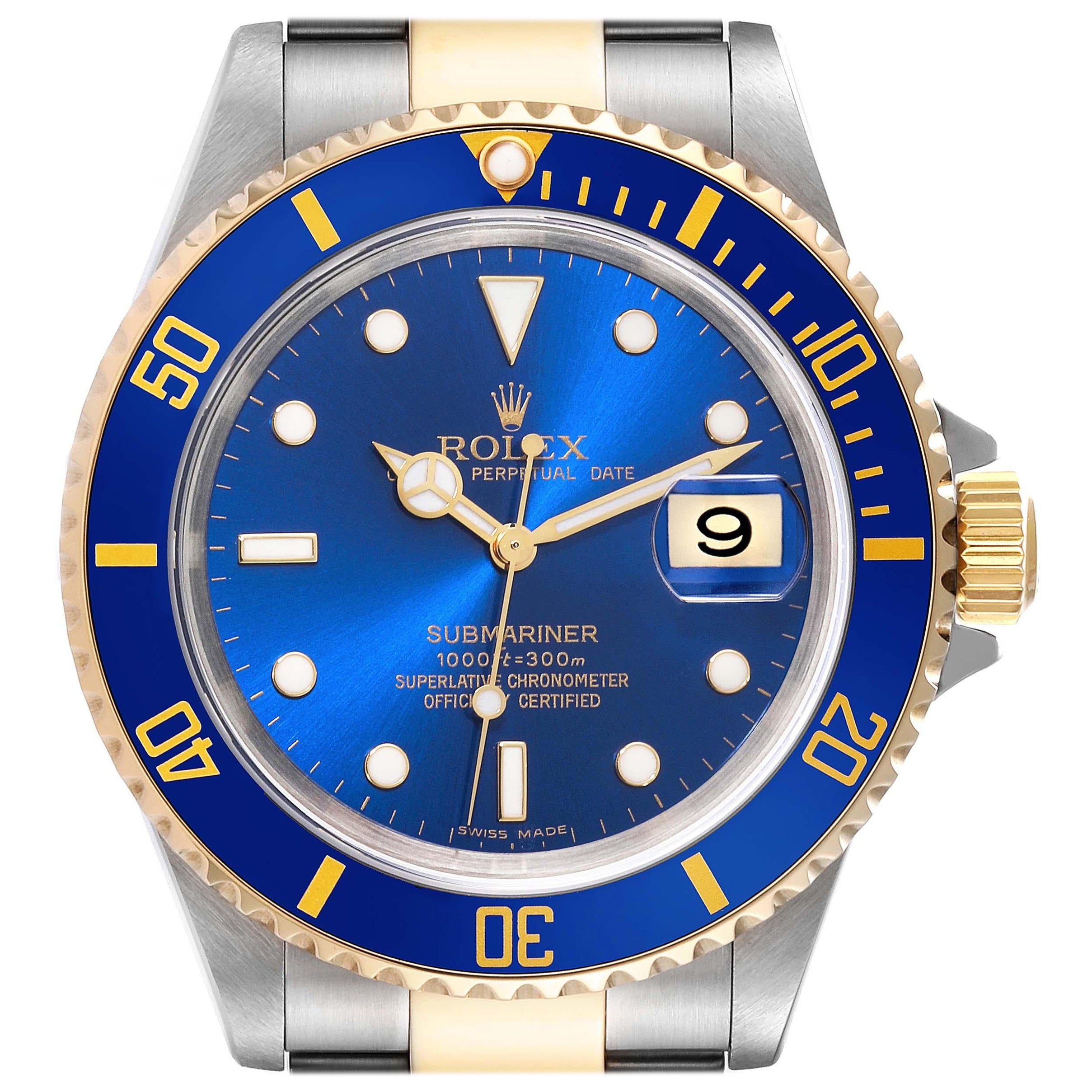 Rolex Submariner 16613T Men's Watch Box Papers For Sale at 1stDibs