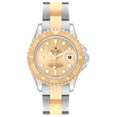 Rolex Yachtmaster 29 Steel Yellow Gold Champagne Dial Ladies Watch 169623