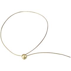 Betty Cooke Gold American Modernist Dot Necklace 10