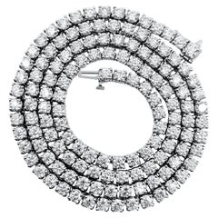 Collier de tennis unisexe en diamants 26 carats VVS