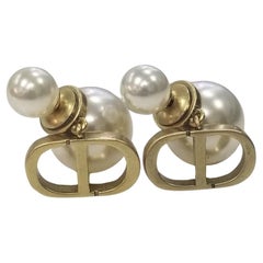 Christian Dior Mise En Dior Tribal Crystal Clover, Star and Faux Pearl Earrings