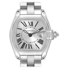 Cartier Roadster Small Silver Dial Steel Ladies Watch W62016V3 Papers