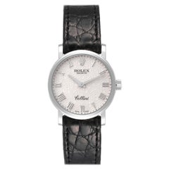 Rolex Cellini Classic White Gold Anniversary Dial Ladies Watch 6110 Unworn