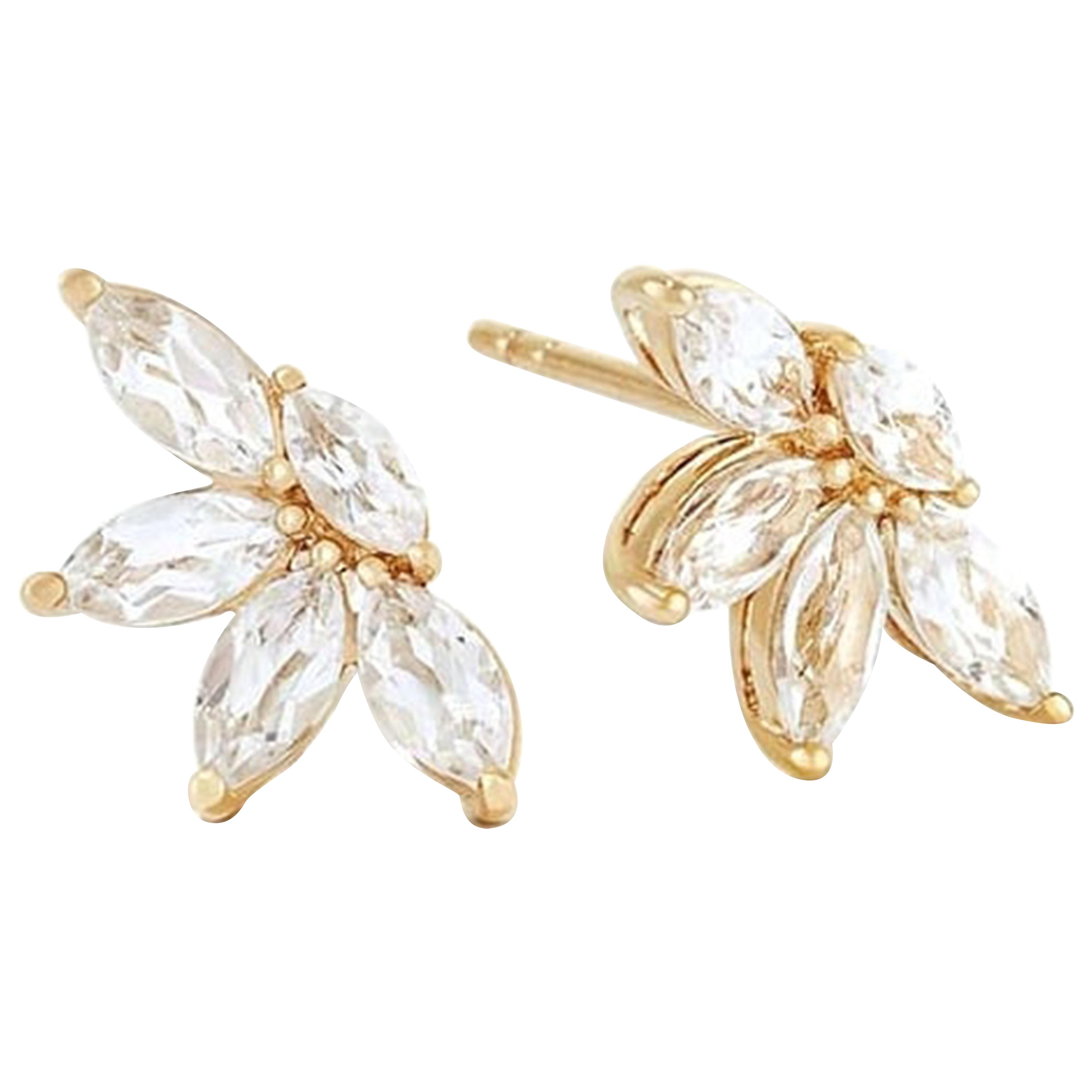 Audrey Marquise Stud Earring For Sale