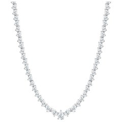 Used Kamila's Diamond Pear Shaped Necklace