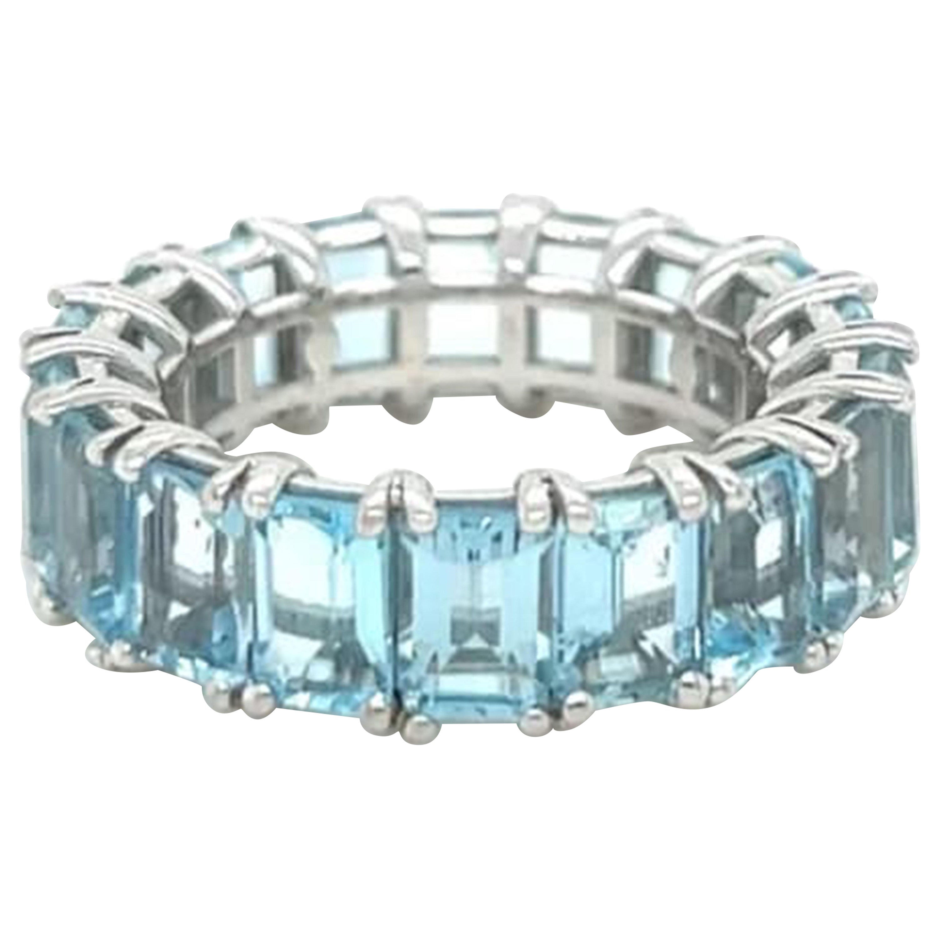 For Sale:  Topaz Eternity Band Gemstone Ring