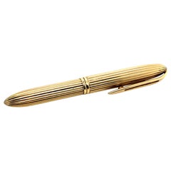 Retro Cartier 9 Karat Yellow Gold Pen