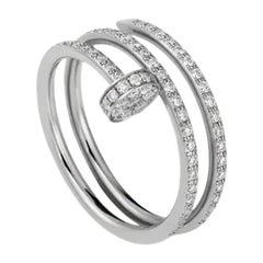 Cartier Juste Un Clou Ring in 18k White Gold and Diamonds