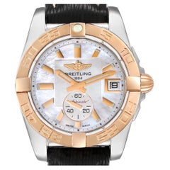 Breitling Galactic 36 Stainless Steel Rose Gold Mother of Pearl Dial Mens Watch
