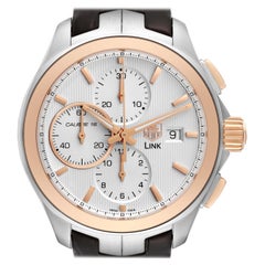 TAG Heuer Link Steel Rose Gold Chronograph Mens Watch CAT2050