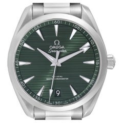 Omega Seamaster Aqua Terra Quadrante Verde Acciaio Orologio 220.10.41.21.10.001 Scheda Box
