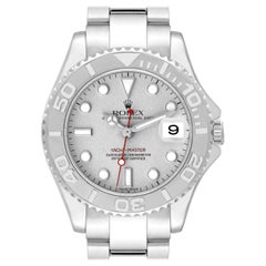 Rolex Yachtmaster 35 Midsize Steel Platinum Mens Watch 168622